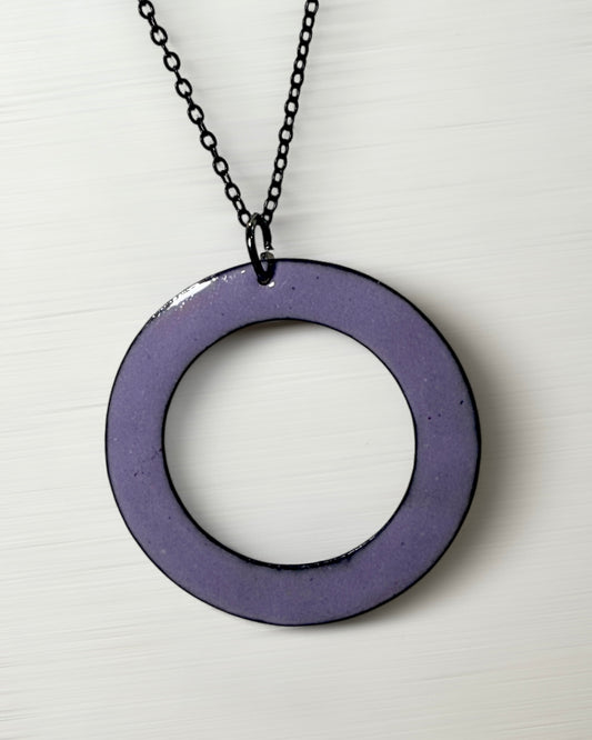 Purple Ring Necklace